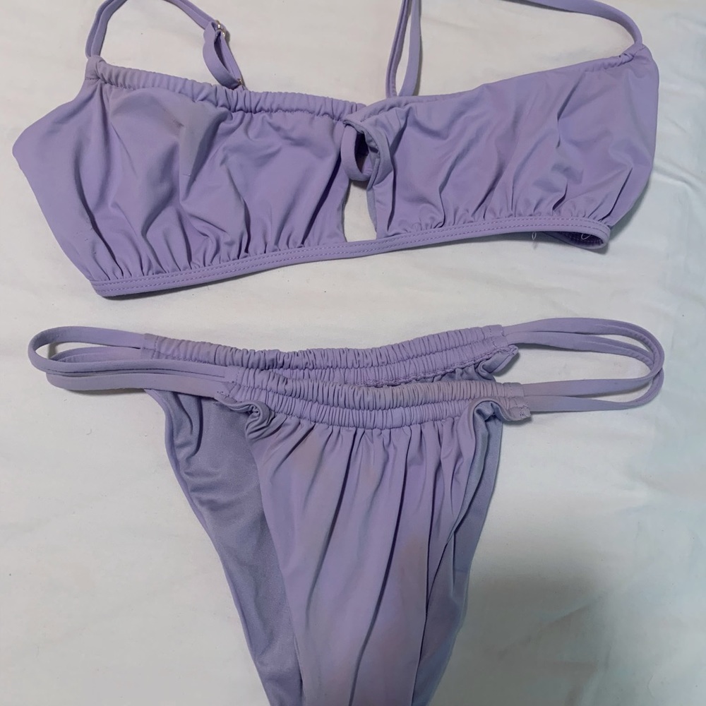 Lavender two piece swimsuit
